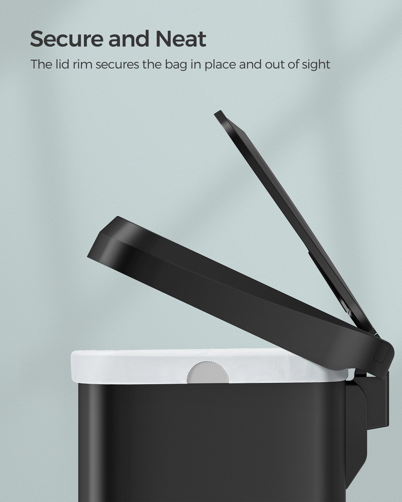 18-Gallon Stainless Steel Garbage Can