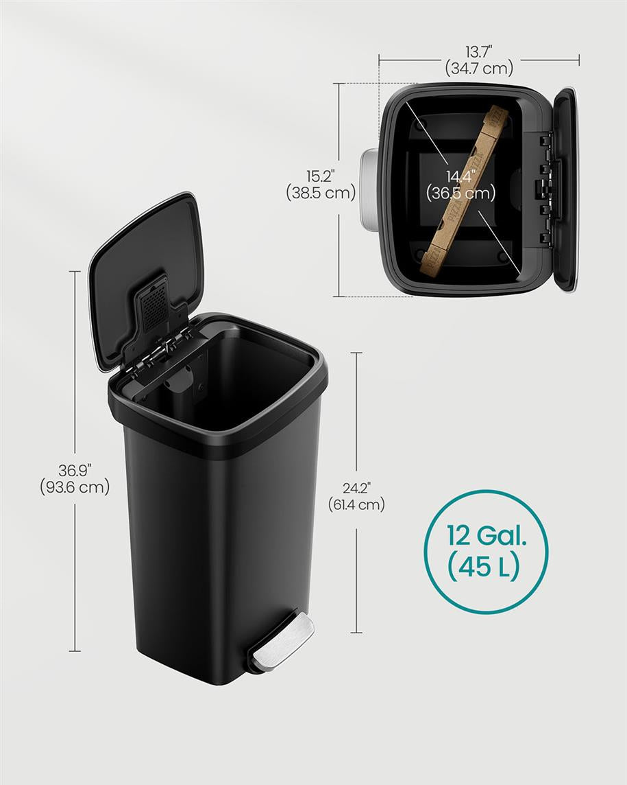 12Gal Kitchen Trash Can