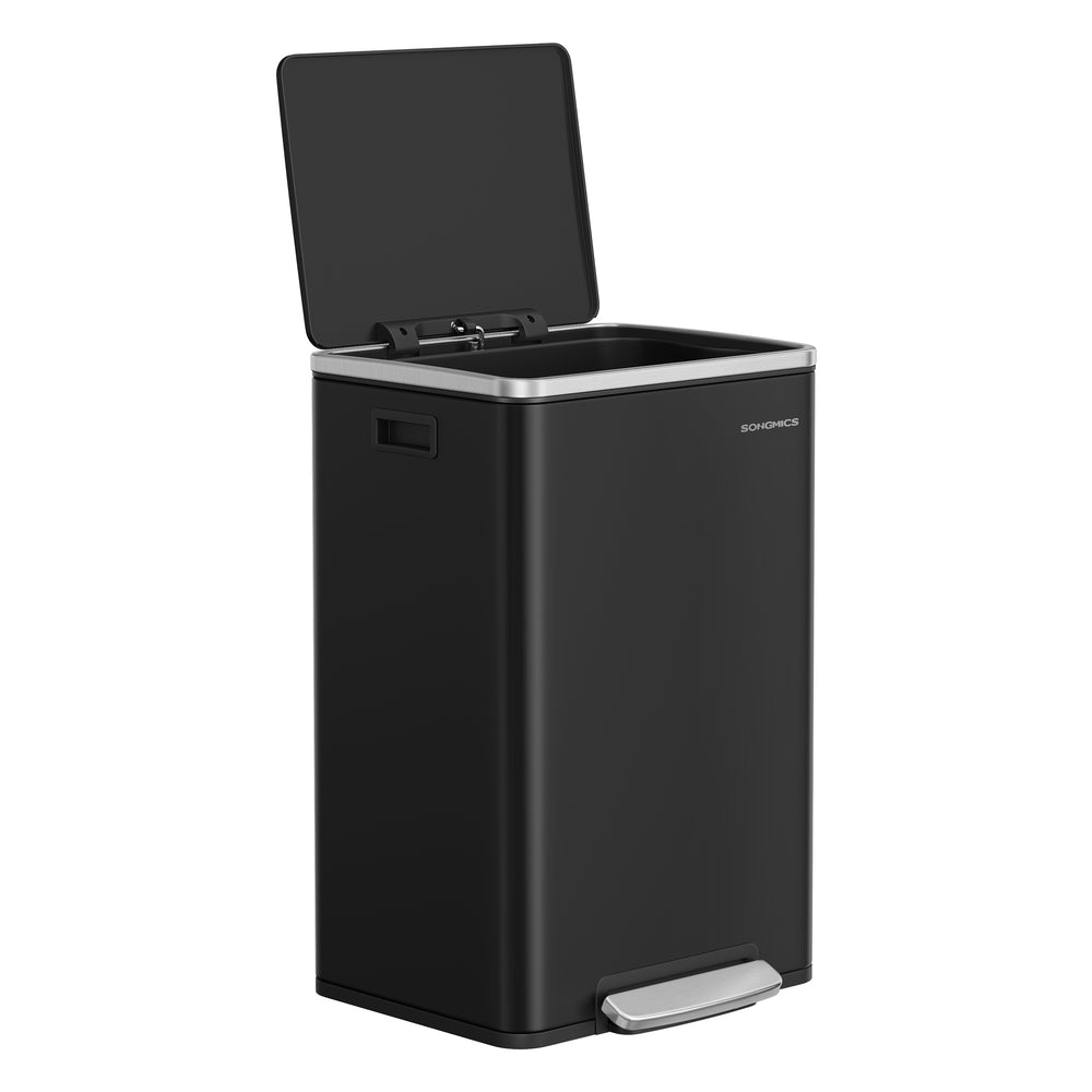 13-Gallon Trash Can with Soft-Close Lid - Ink Black