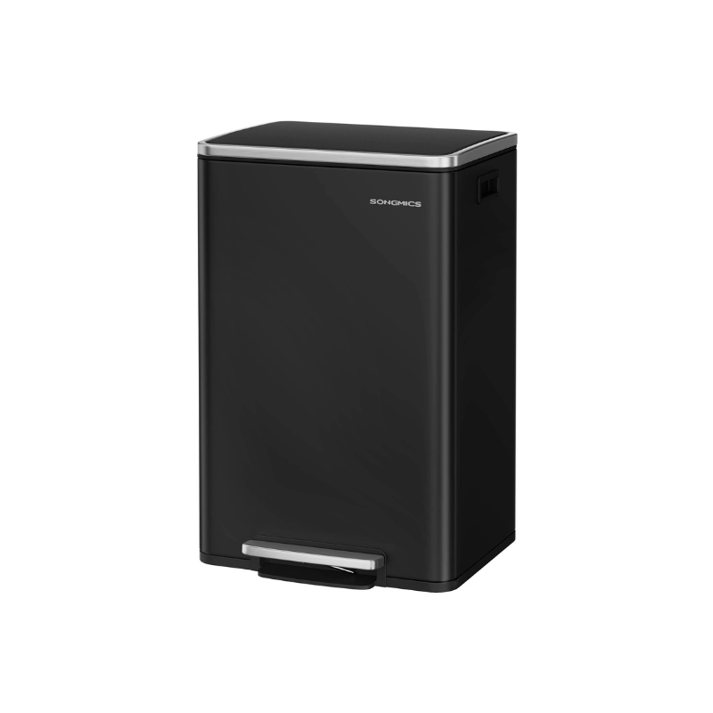 13-Gallon Trash Can with Soft-Close Lid - Ink Black