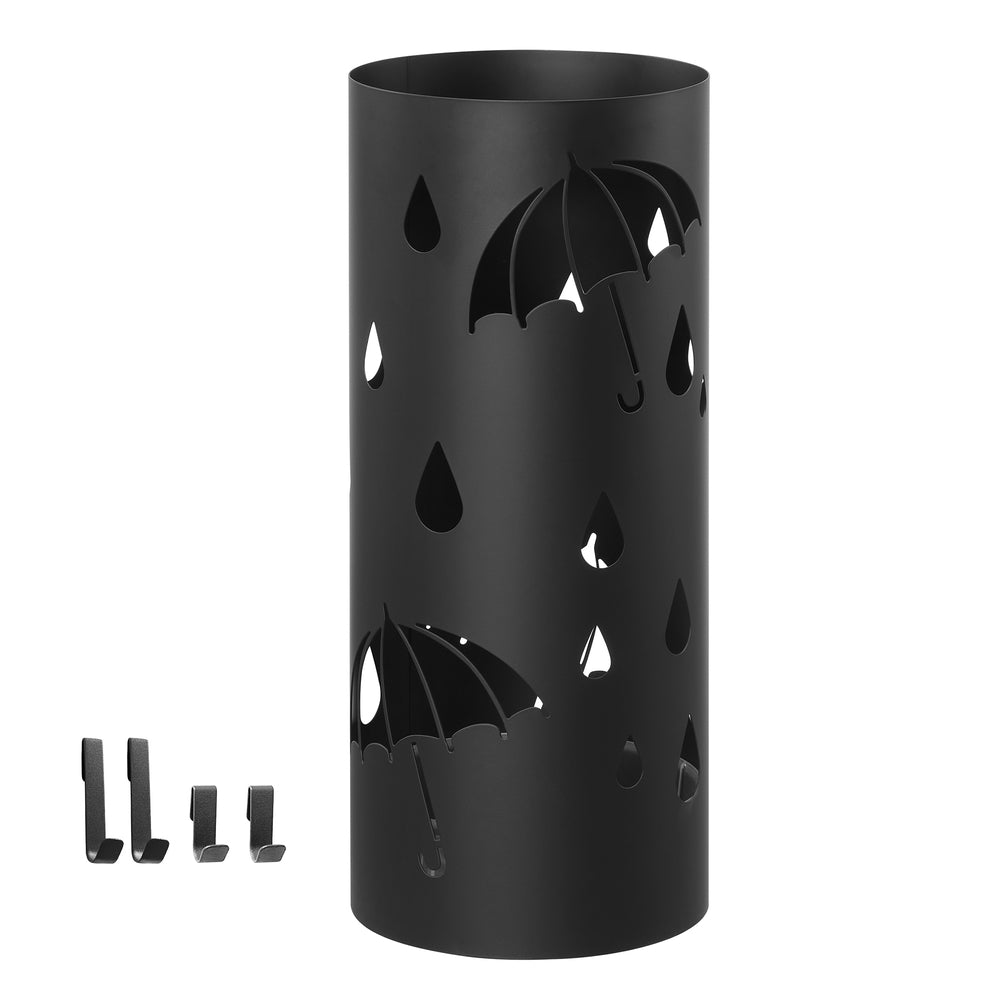Metal Umbrella Holder - Water Tray - 4 Hooks
