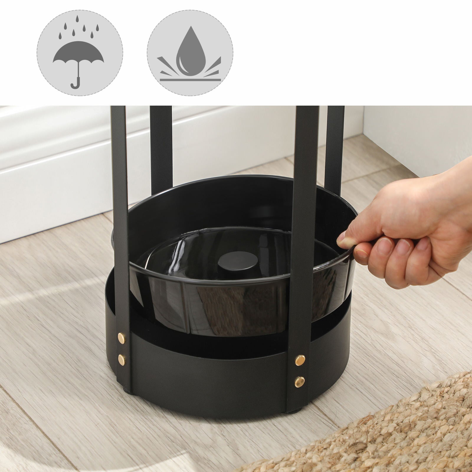 Steel Round Umbrella Holder Rack