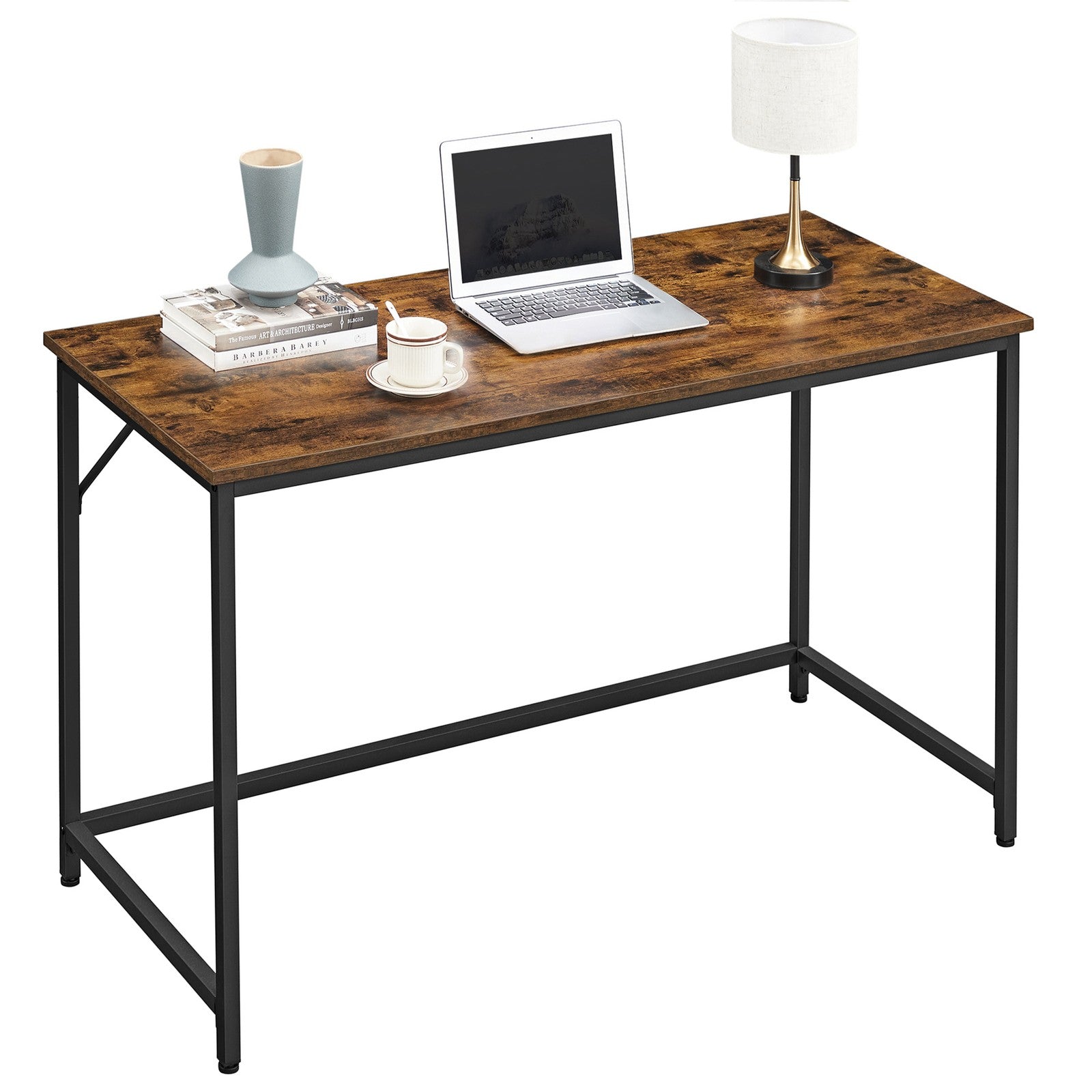 Industrial Writing Computer Desk with Metal Frame