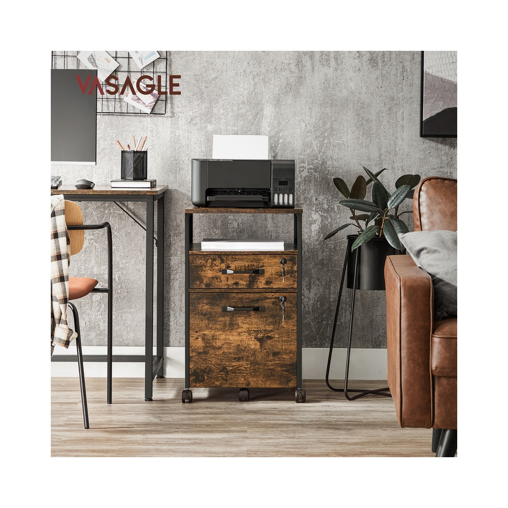 File Cabinet - Lockable - 2 Drawers - 4A Letter Size