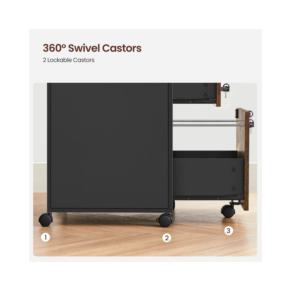 File Cabinet - Lockable - 2 Drawers - 4A Letter Size