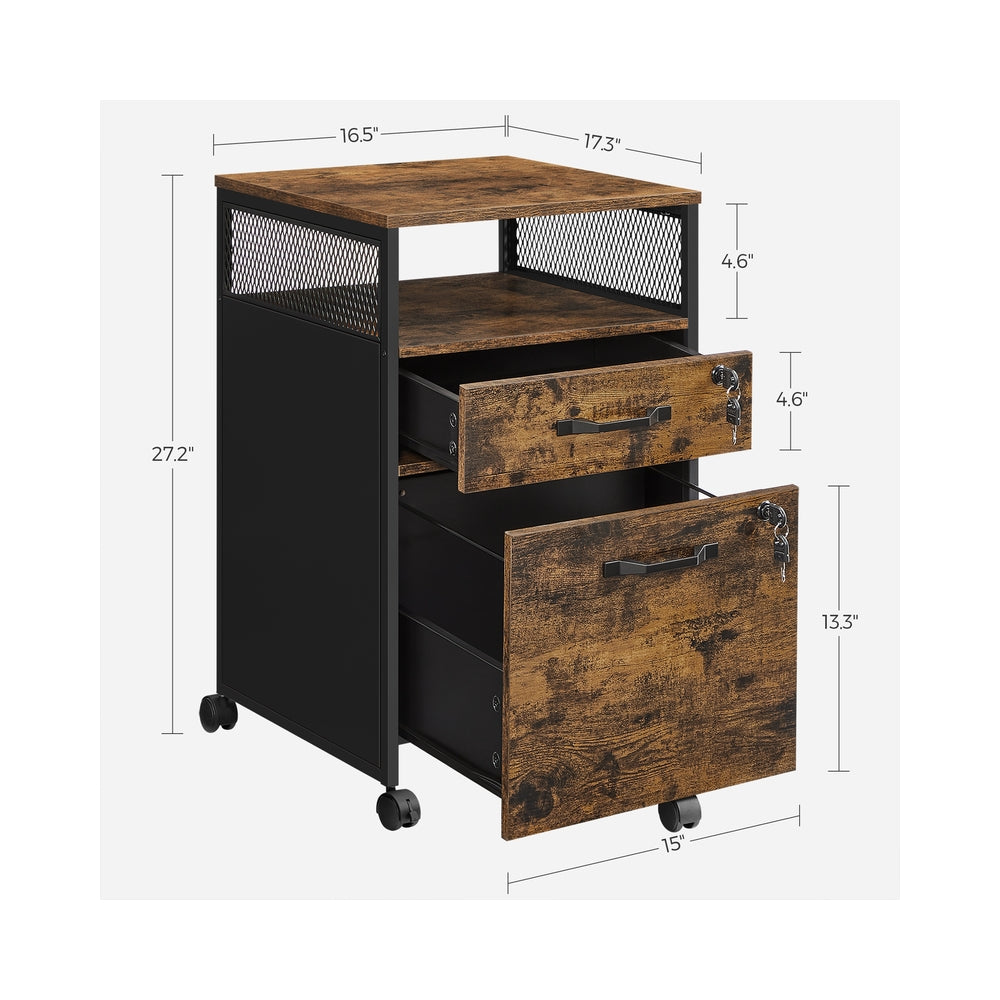 File Cabinet - Lockable - 2 Drawers - 4A Letter Size