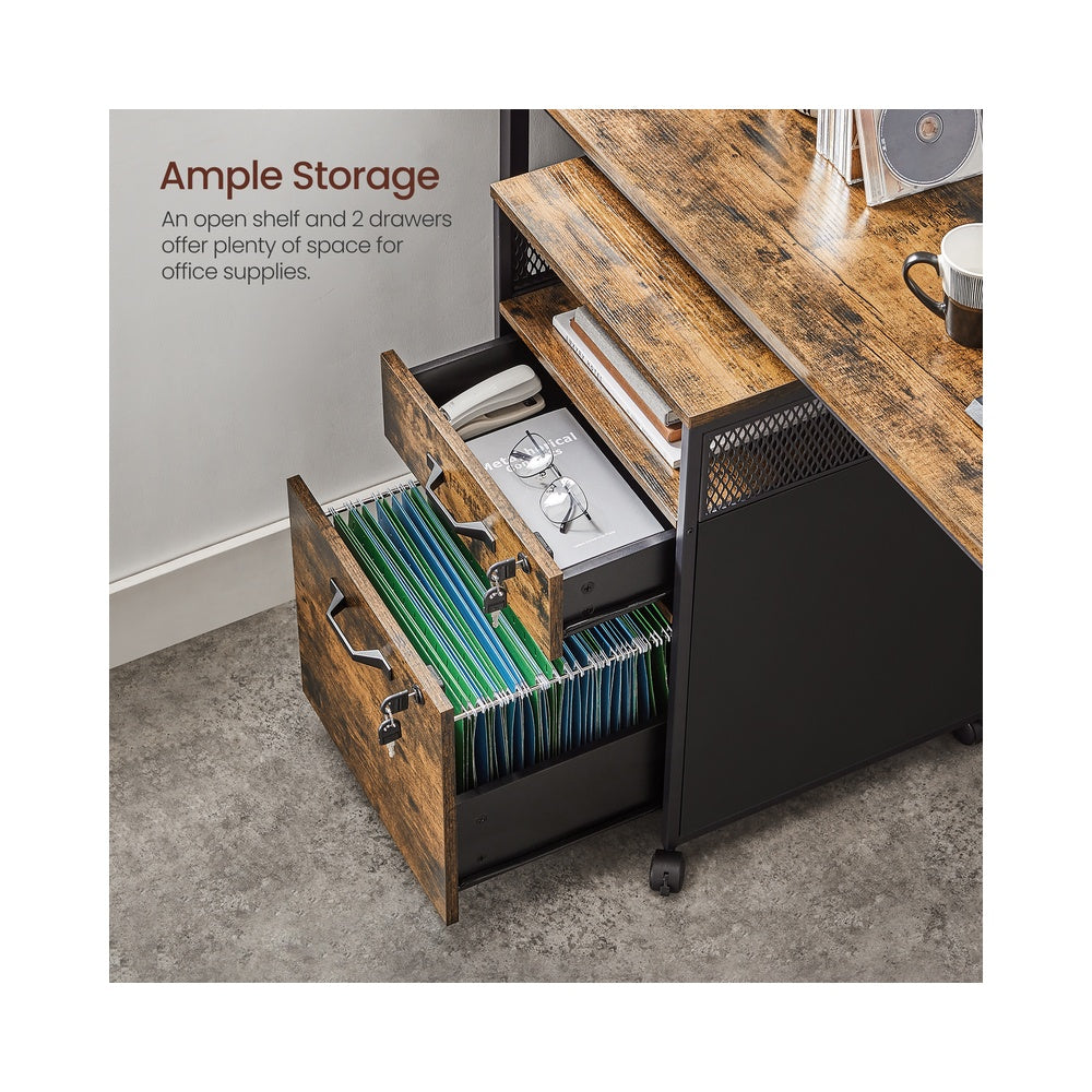 File Cabinet - Lockable - 2 Drawers - 4A Letter Size