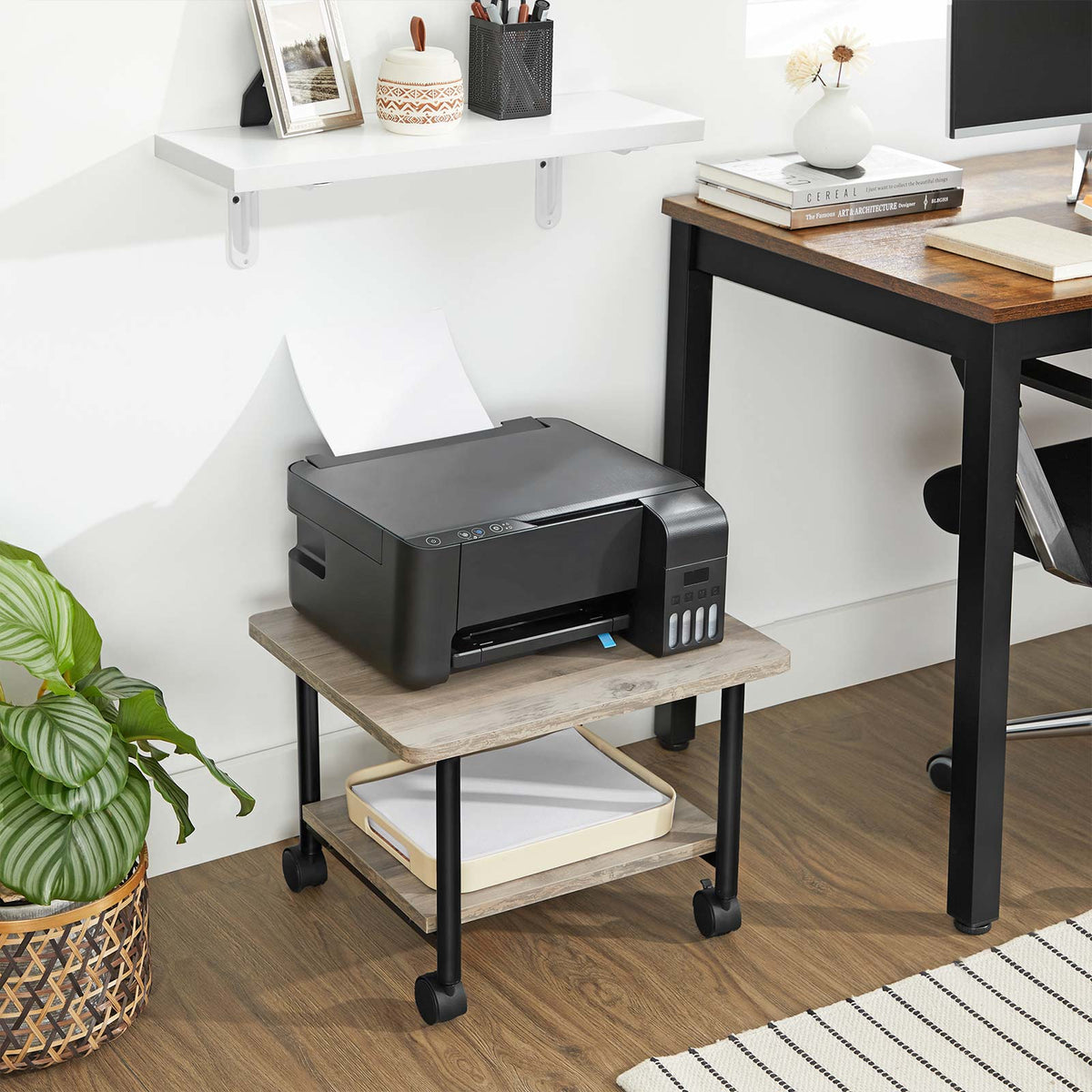 Under Desk Printer Stand