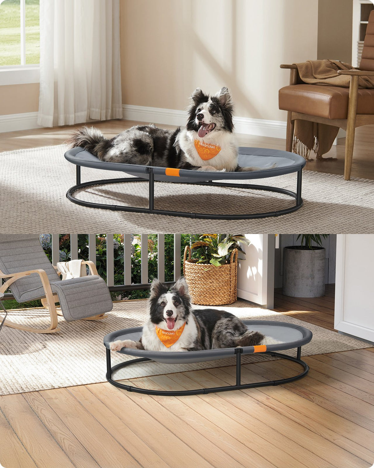 Elevated Cat Bed - for Average Cats and Miniature Dogs - Up to 20 lb - Gray