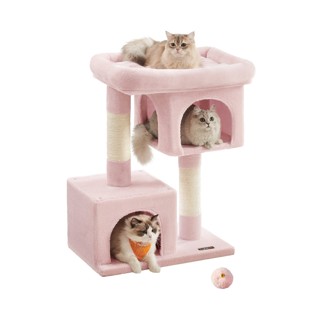 33.1-Inch Cat Tower for Large Cats Up to 16 Lb - Jelly Pink - 23.6"L x 15.7"W x 33.1"H
