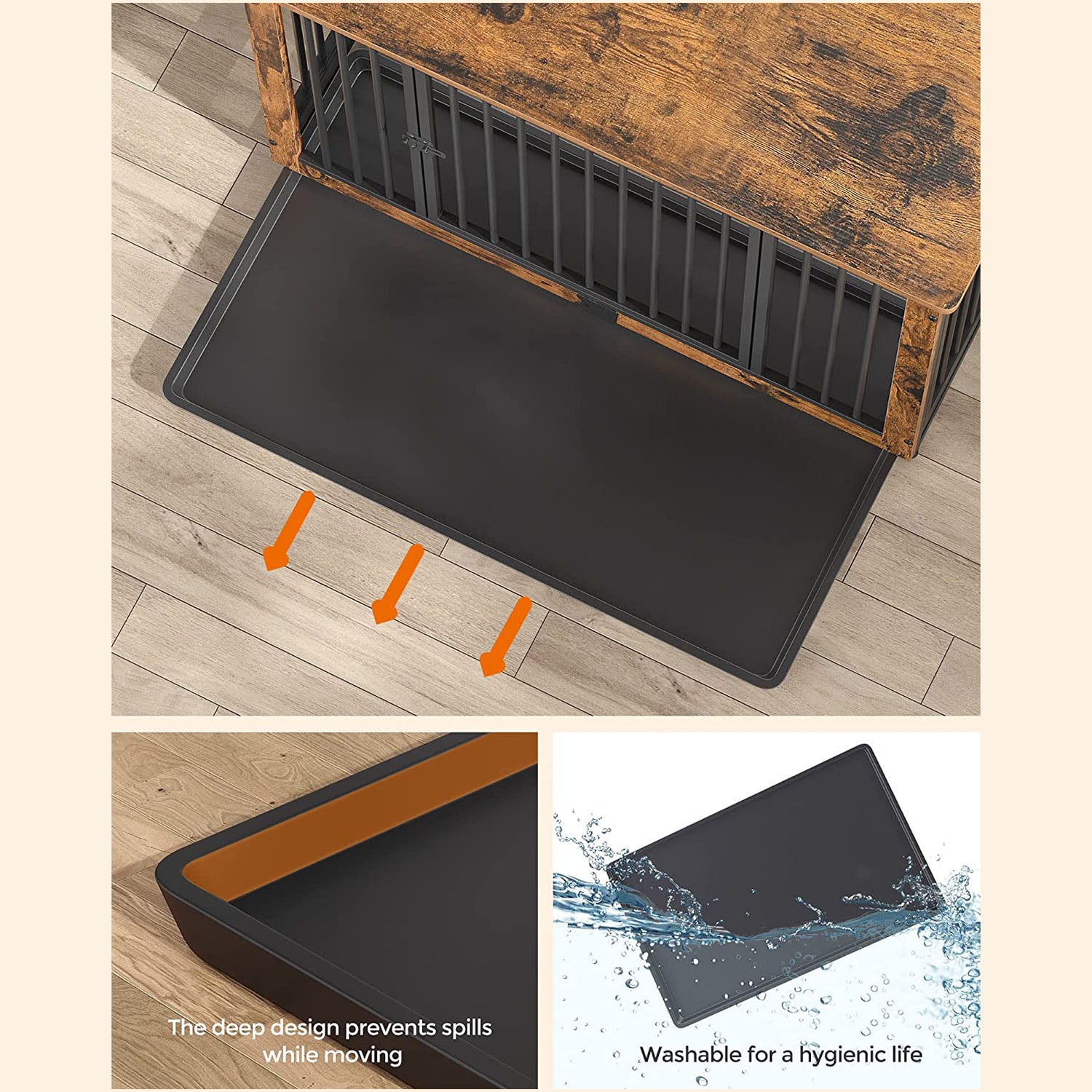38 Inches Dog Kennel for Dogs Up to 70 Lb