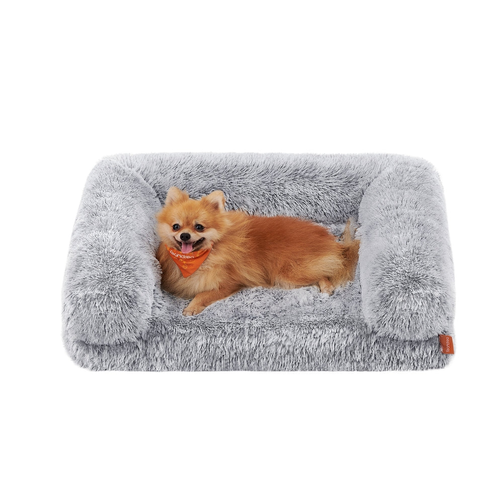 Orthopaedic Dog Sofa Bed for Medium and Large Dogs - Gray Ombré - 30"L x 23"W x 9"H