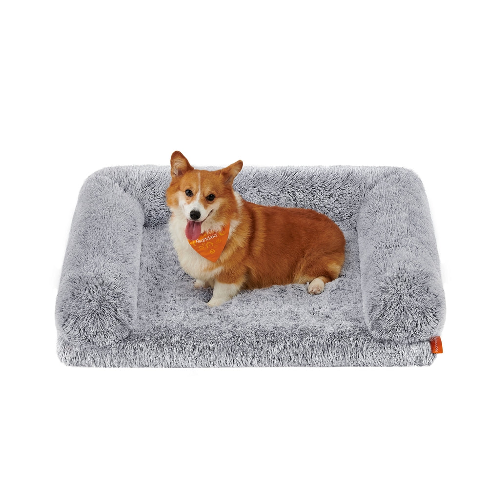 Orthopaedic Dog Sofa Bed for Medium and Large Dogs - Gray Ombré - 36"L x 27"W x 9"H