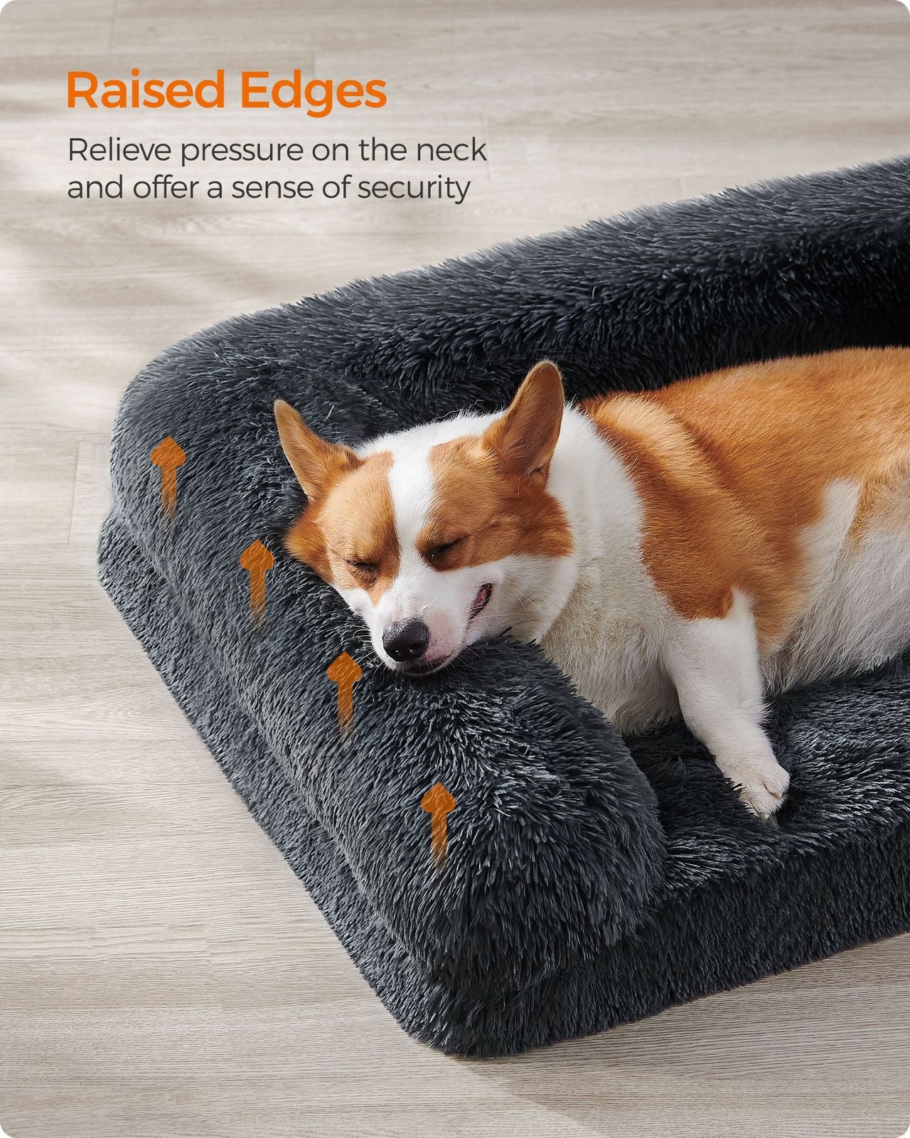 Orthopaedic Dog Sofa Bed for Medium and Large Dogs - Dark Gray