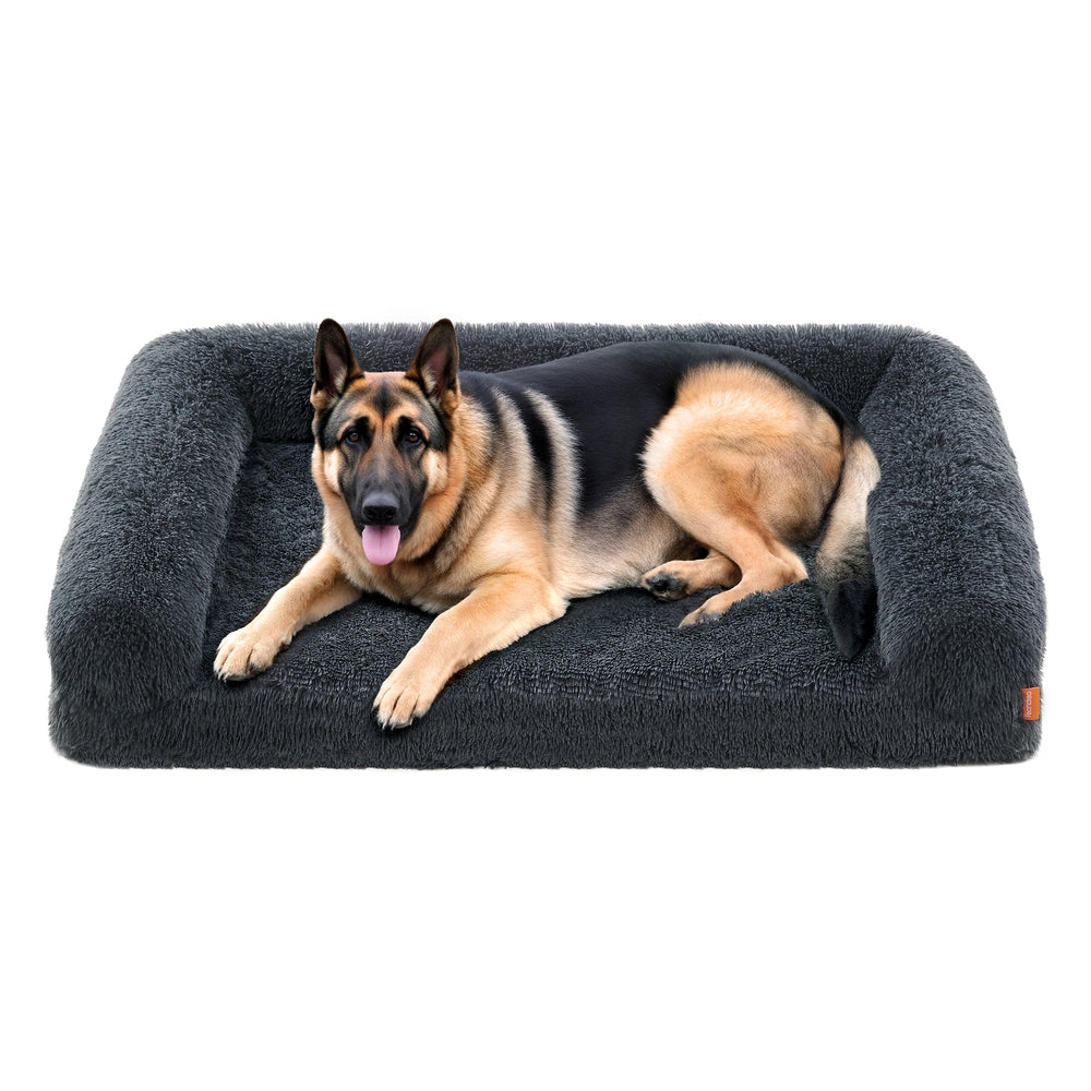 Orthopaedic Dog Sofa Bed for Medium and Large Dogs - Dark Gray - 48"L x 33.5"W x 9.5"H