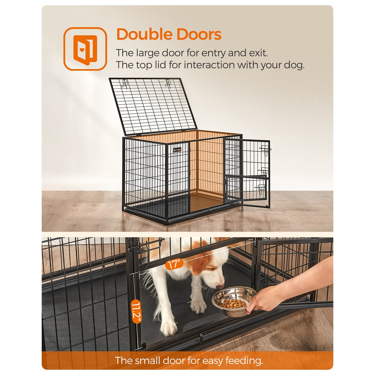 Heavy-Duty Dog Crate - Metal Frame