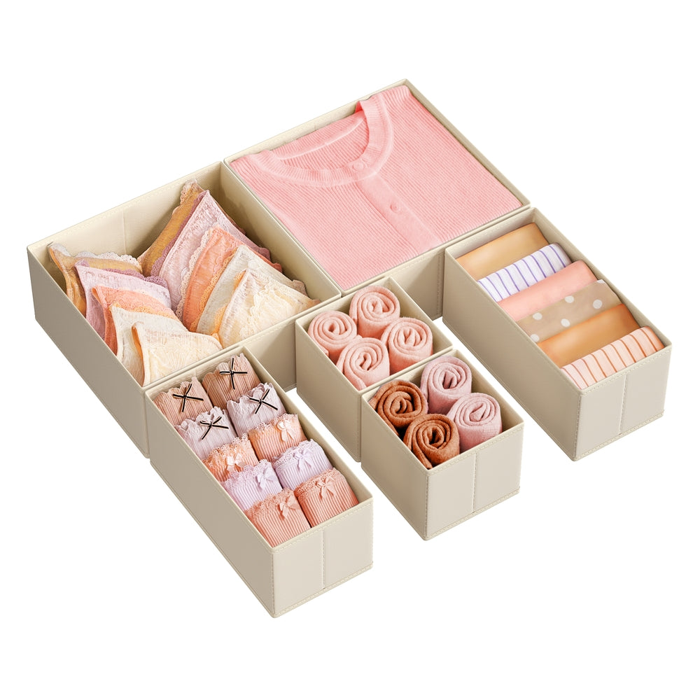 Drawer Divider Organizers - Set of 18 - Gray - Beige