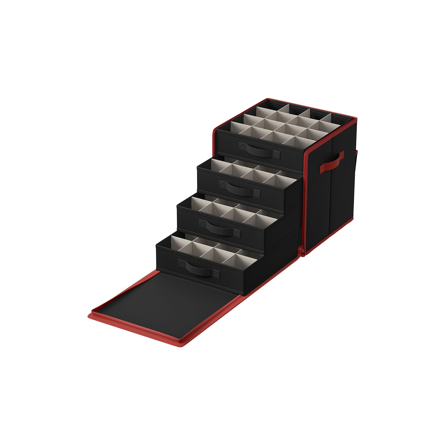 Christmas Ornament Storage Box with 64 Slots - Ink Black