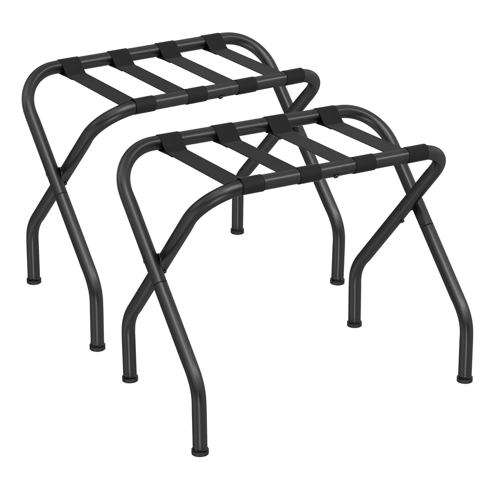 Set of 2 Luggage Rack for Guest Room - Black