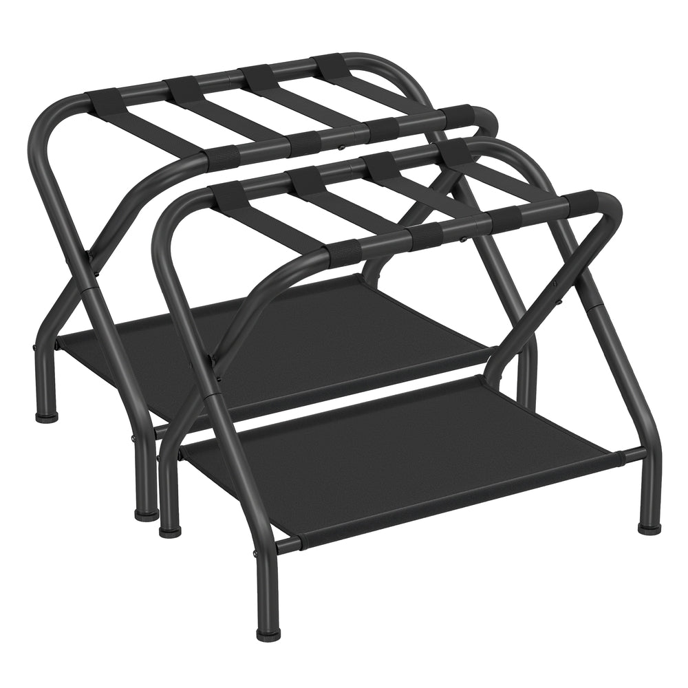 Luggage Racks Set of 2 - Black