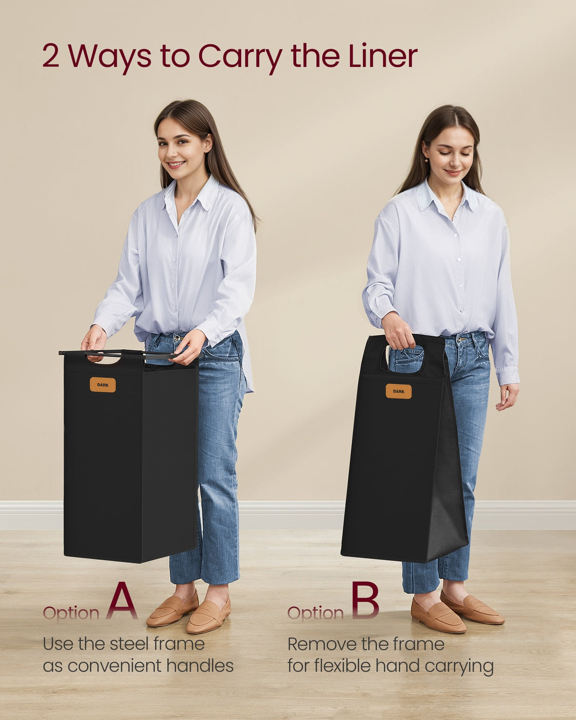 Laundry Basket with Wheels - 39.6 Gal. (150 L)