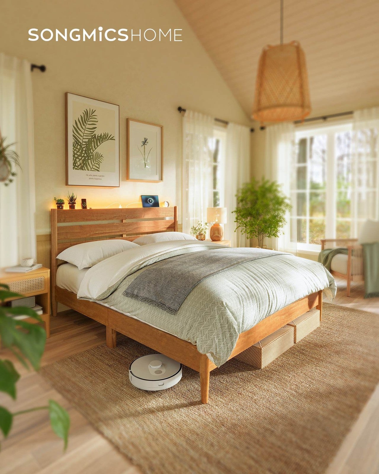 Queen Bed Frame - With Headboard