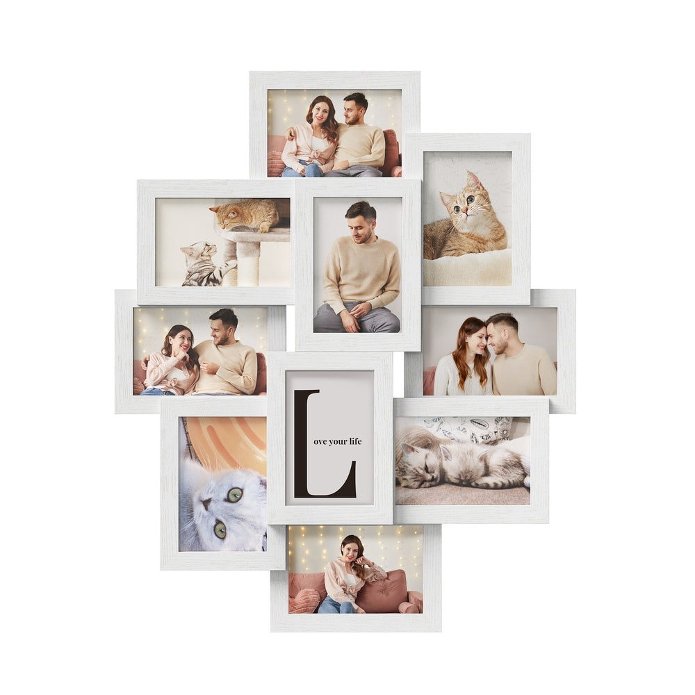 4x6 Picture Frames Collage for Wall Decor - White - 23.6”L x 19.4”W