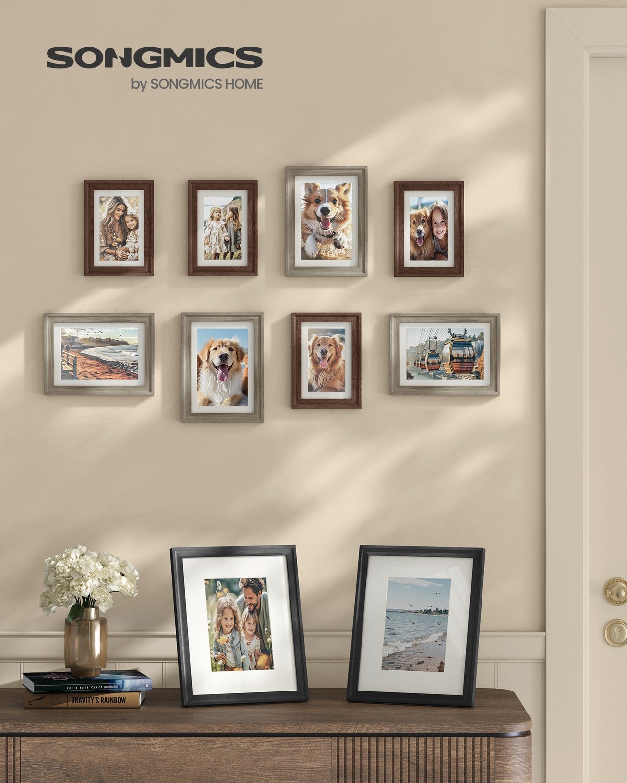 Picture Frames with 16 Mats - Set of 10 Collage Photo Frames