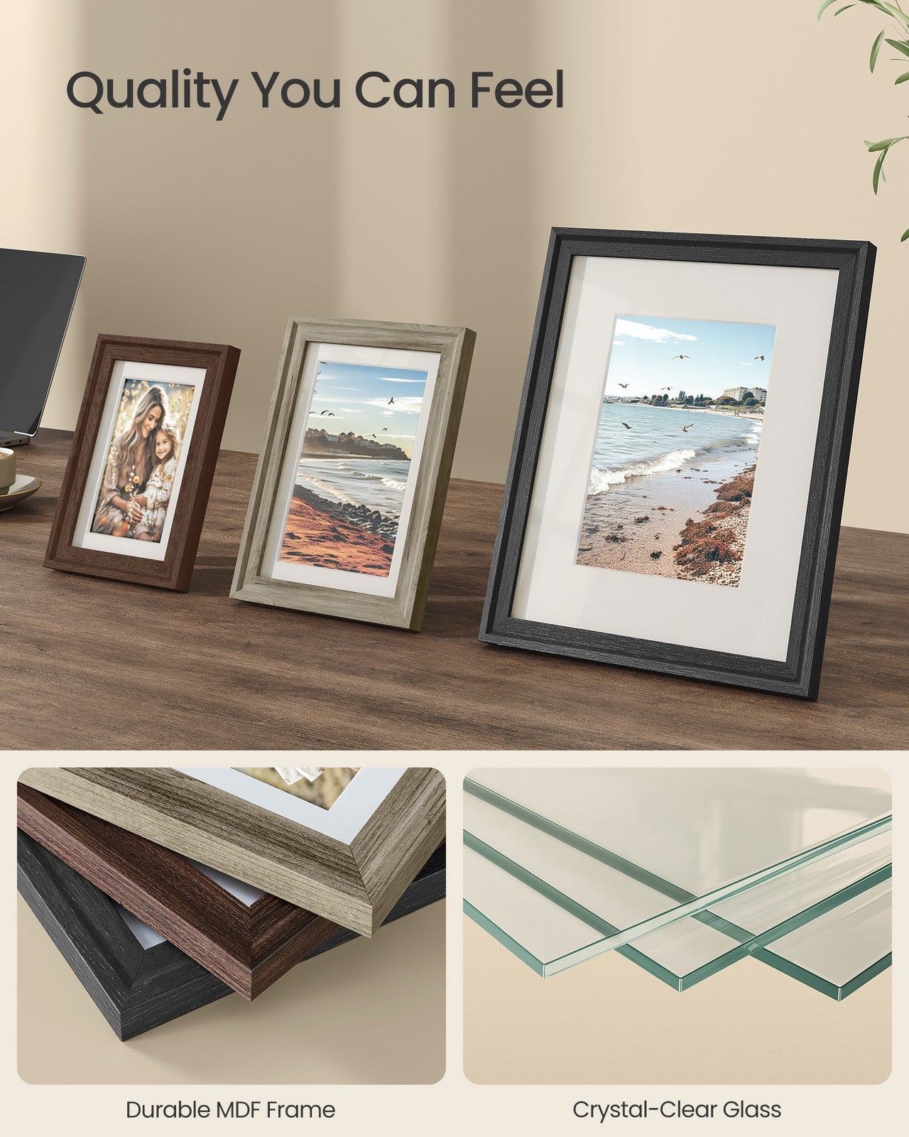 Picture Frames with 16 Mats - Set of 10 Collage Photo Frames
