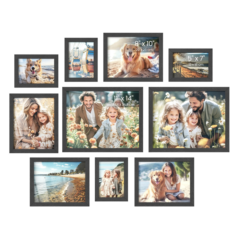Collage Picture Frames Set of 10