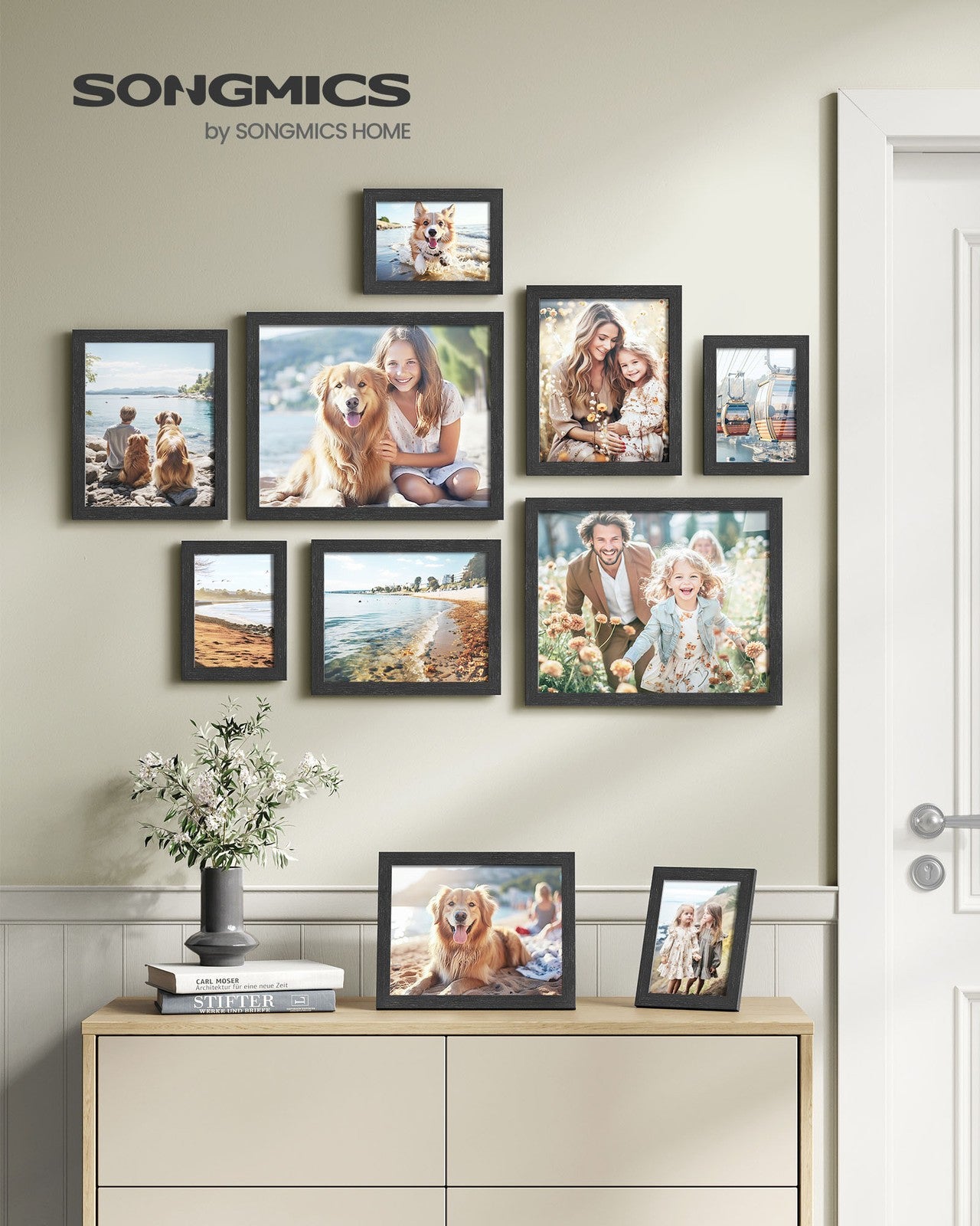 Collage Picture Frames Set of 10