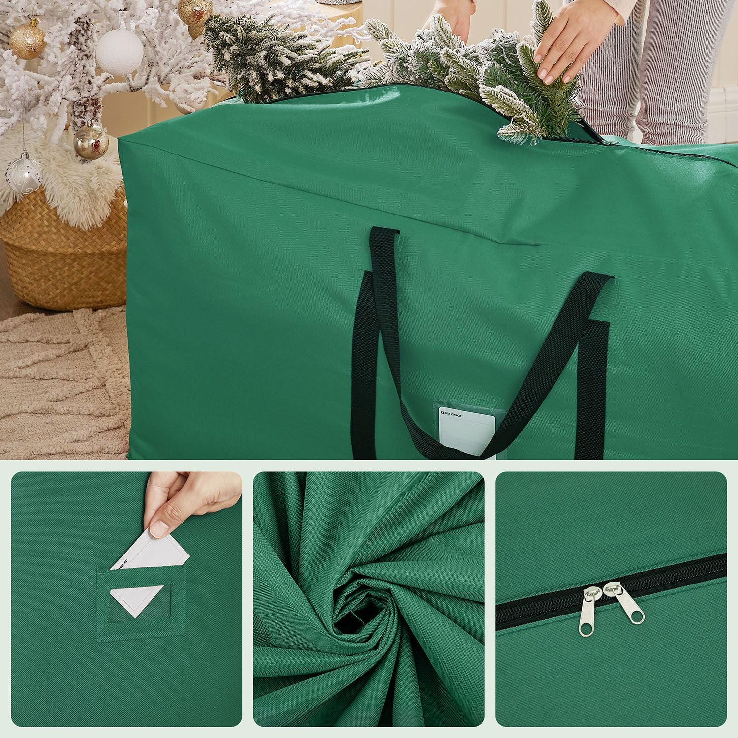 Christmas Tree Storage Bag - Up to 9 Ft - Green