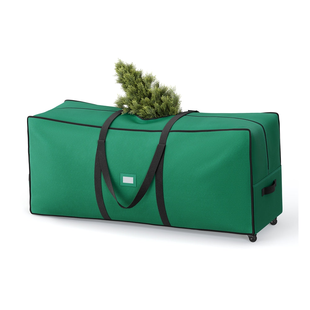 Christmas Tree Storage Bag with 1.6-Inch Wheels - Forest Green - 48"L x 16"W x 20"H