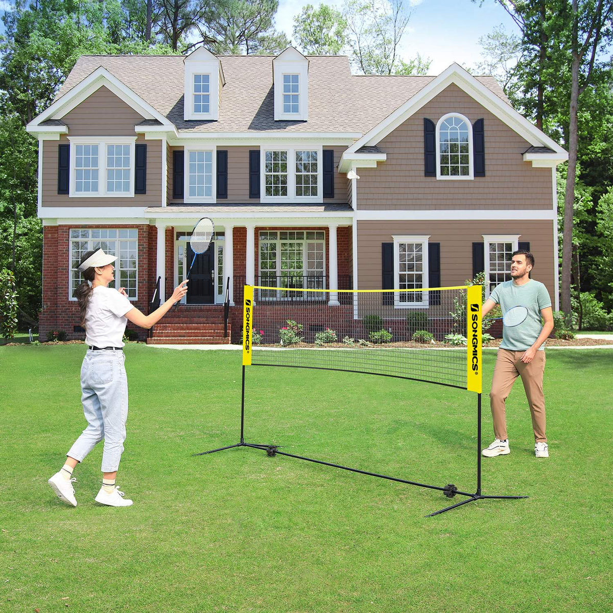 Badminton Net - Portable Sports Set - 10 ft - Easy Setup