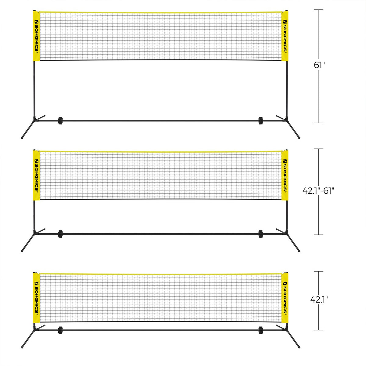 Badminton Net - Portable Sports Set - 10 ft - Easy Setup