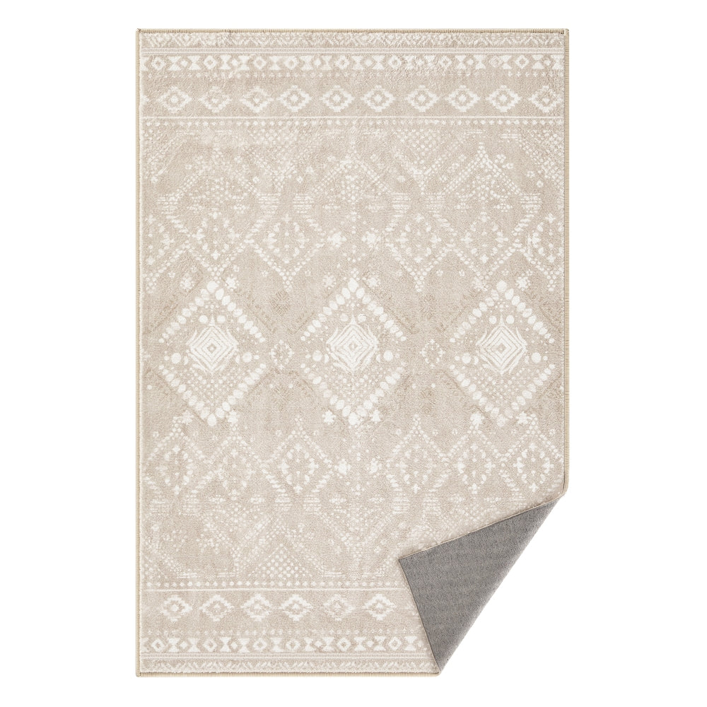 Area Rug with Non Slip Design and Machine Washable 3x5 Ft - Cappuccino Beige