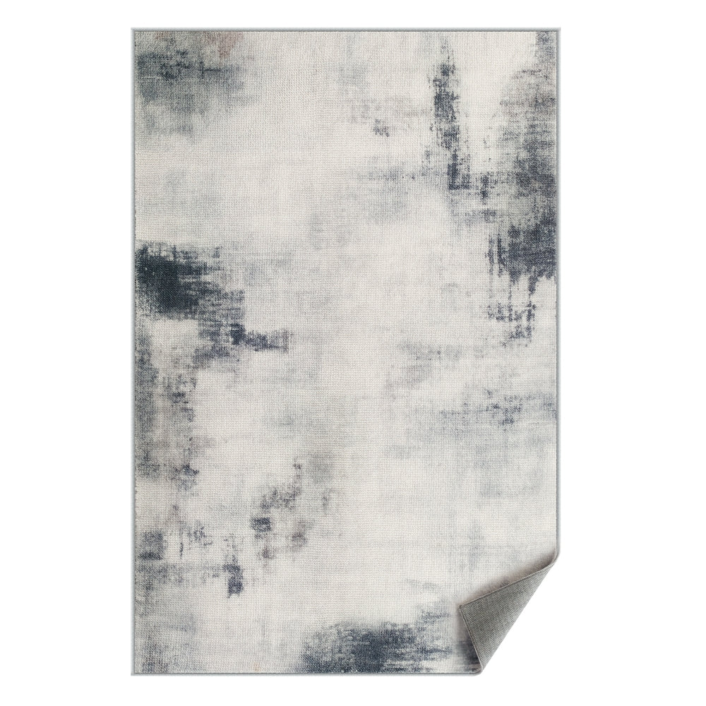 2x3 Ft Area Rug - Modern Abstract Style - Dove Gray