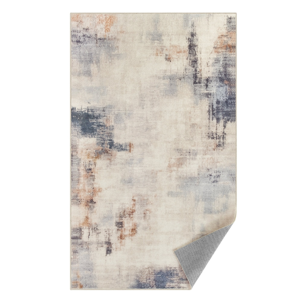 2x3 Ft Area Rug - Modern Abstract Style - Camel Brown