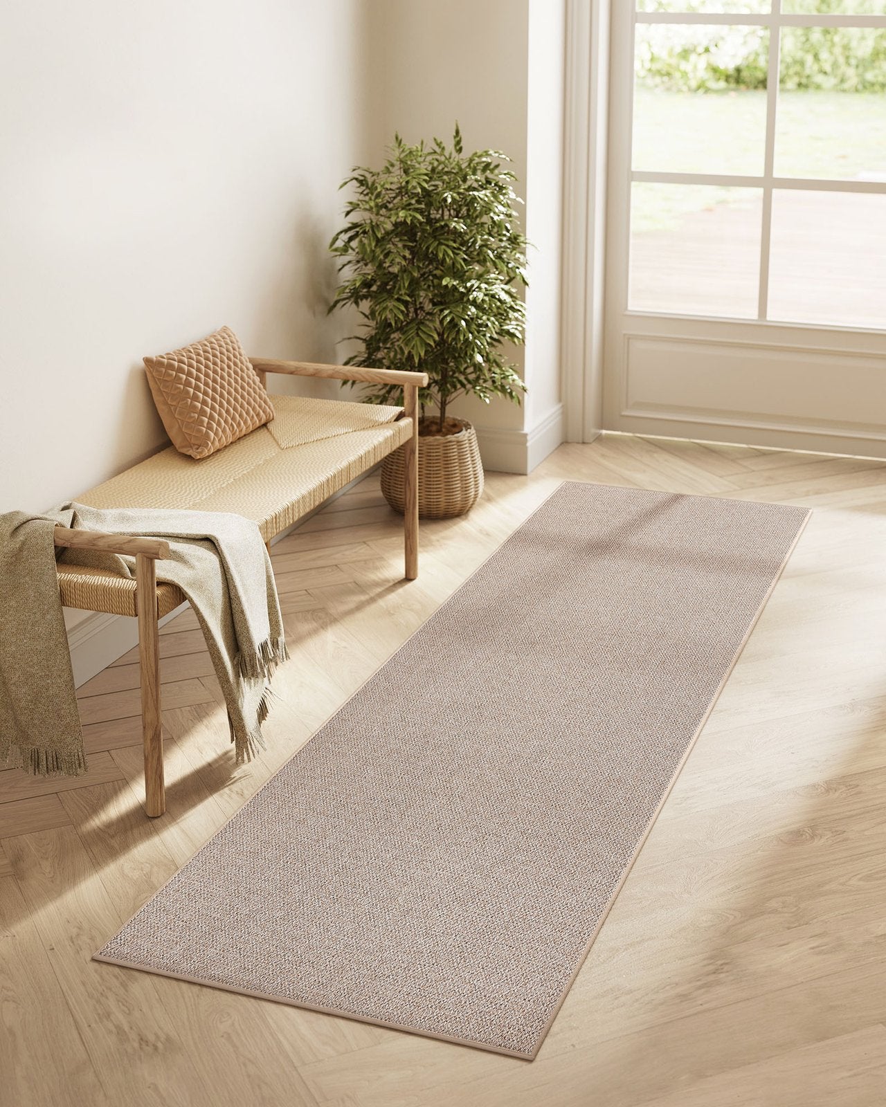 2x6 Ft Area Rug for Living Room - Camel Brown