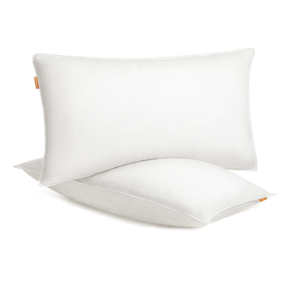 Bed Pillows Queen Size Set of 2 - 20 x 30 Inches - Cloud White - 36"L x 20"W